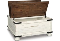 white brown occasional tables   