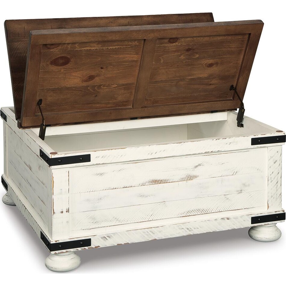 white brown occasional tables   