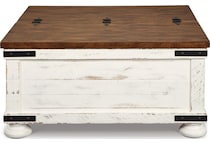 white brown occasional tables   