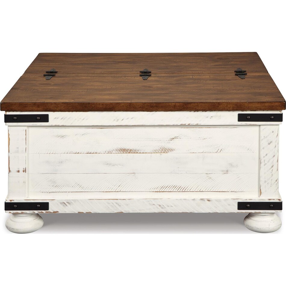 white brown occasional tables   