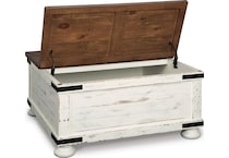 white brown occasional tables   