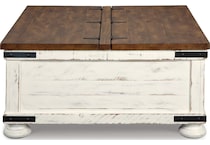 white brown occasional tables   