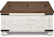 white brown occasional tables   