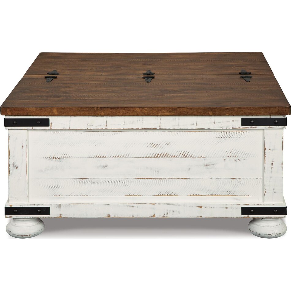 white brown occasional tables   