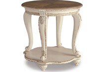 white brown occasional tables   