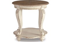 white brown occasional tables   
