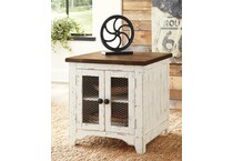 white brown occasional tables   