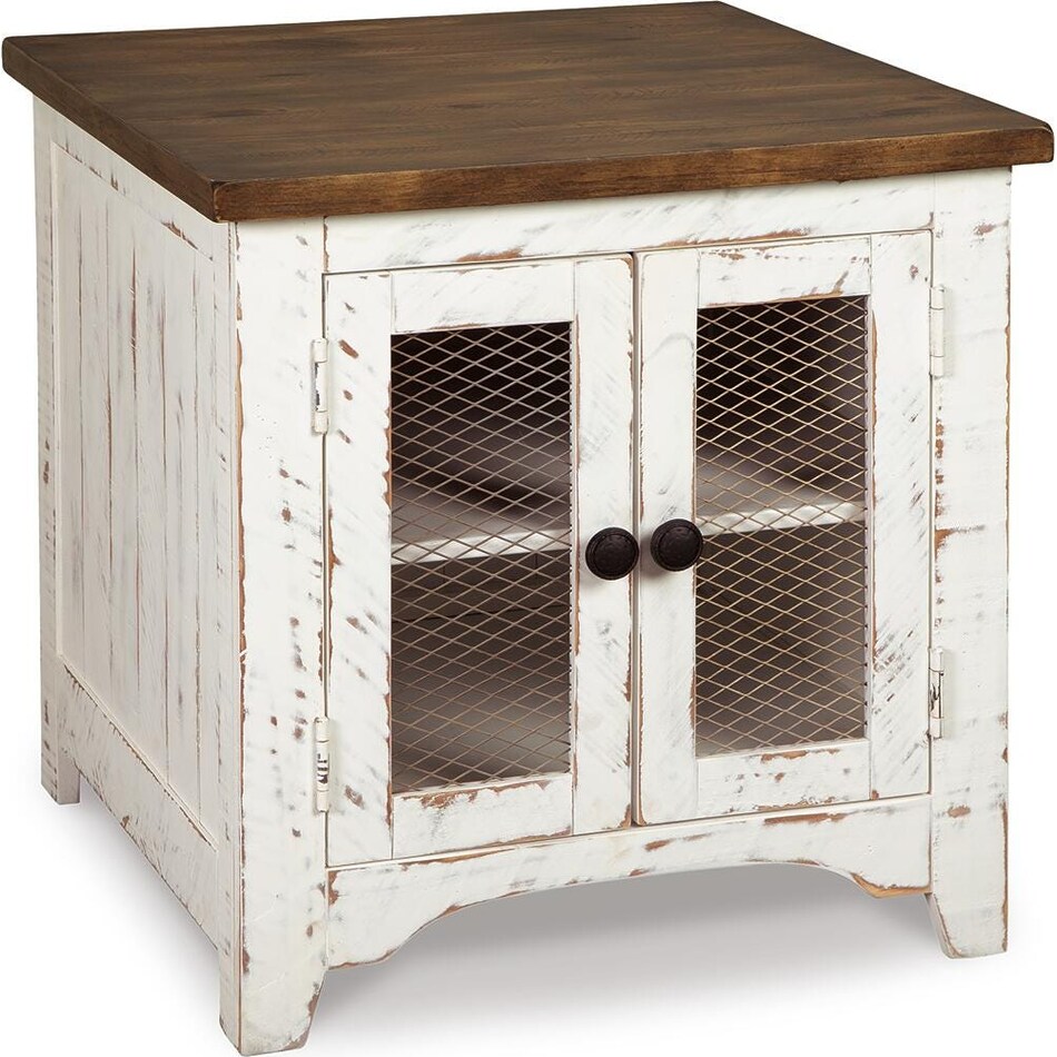white brown occasional tables   