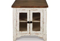 white brown occasional tables   