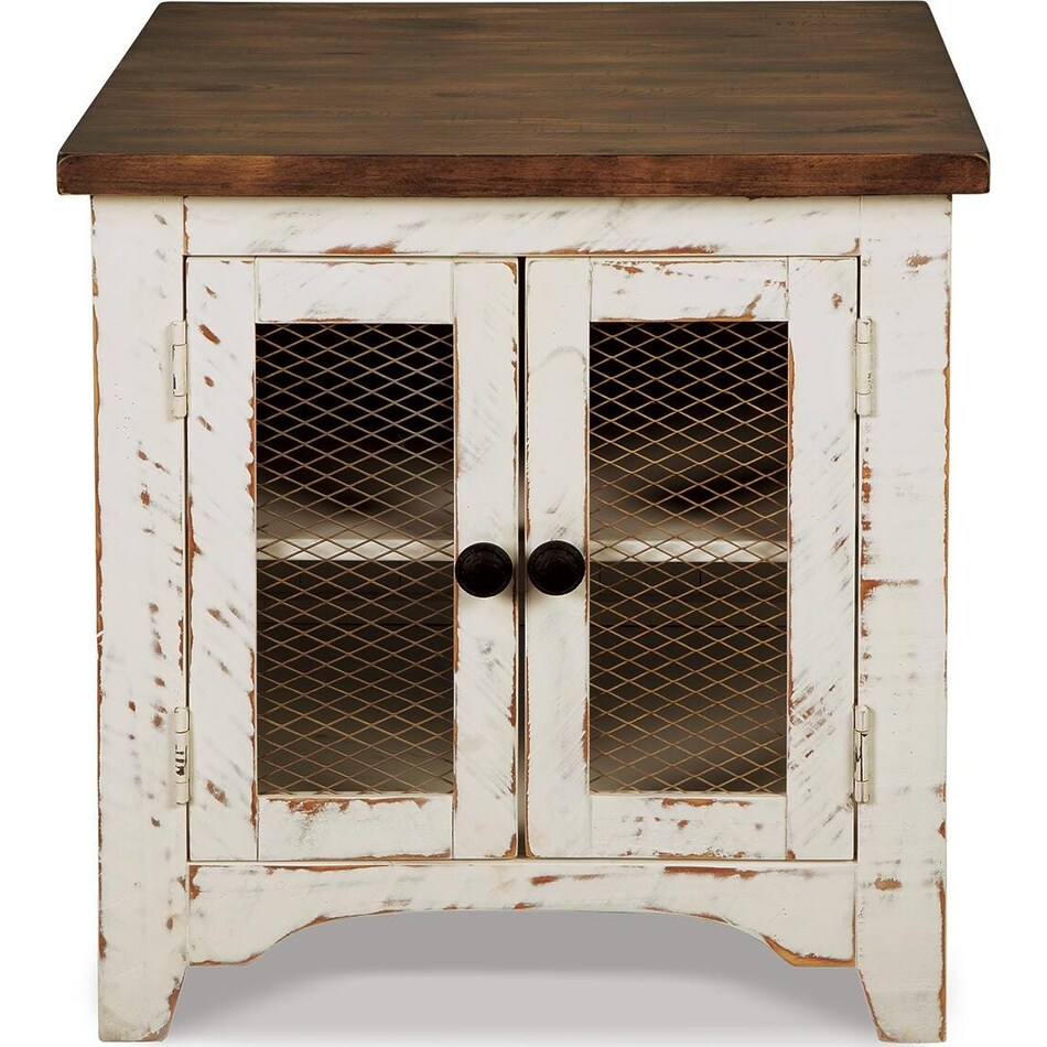 white brown occasional tables   