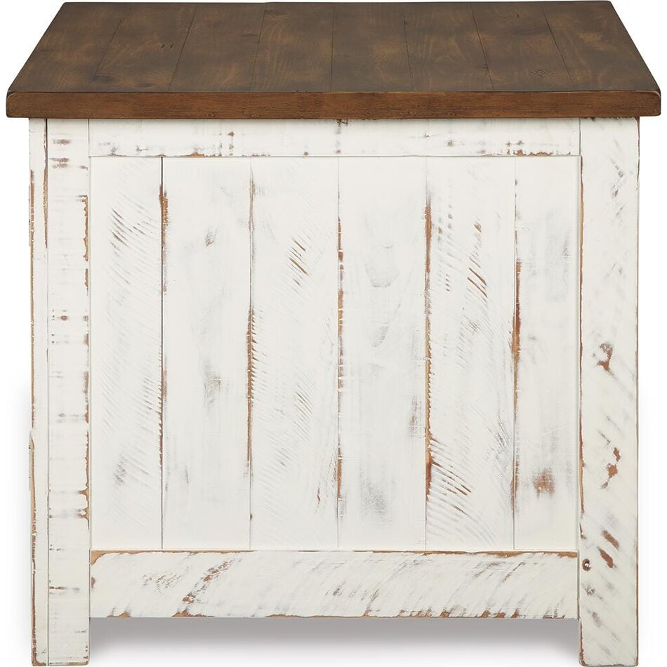 white brown occasional tables   