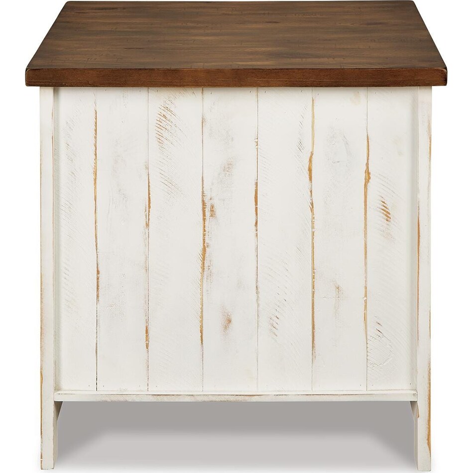 white brown occasional tables   
