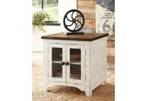 white brown occasional tables   