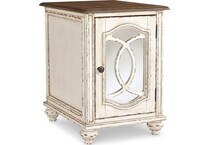 white brown occasional tables   