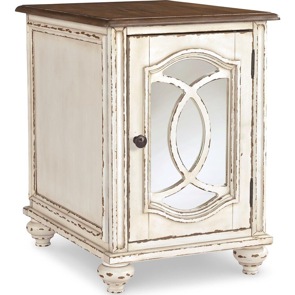 white brown occasional tables   