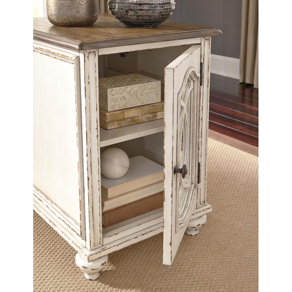 white brown occasional tables   