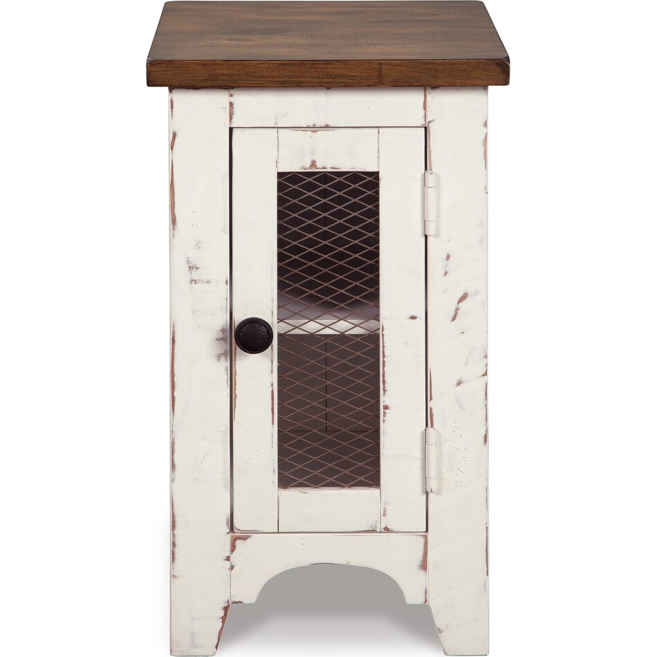 white brown occasional tables   