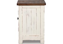 white brown occasional tables   