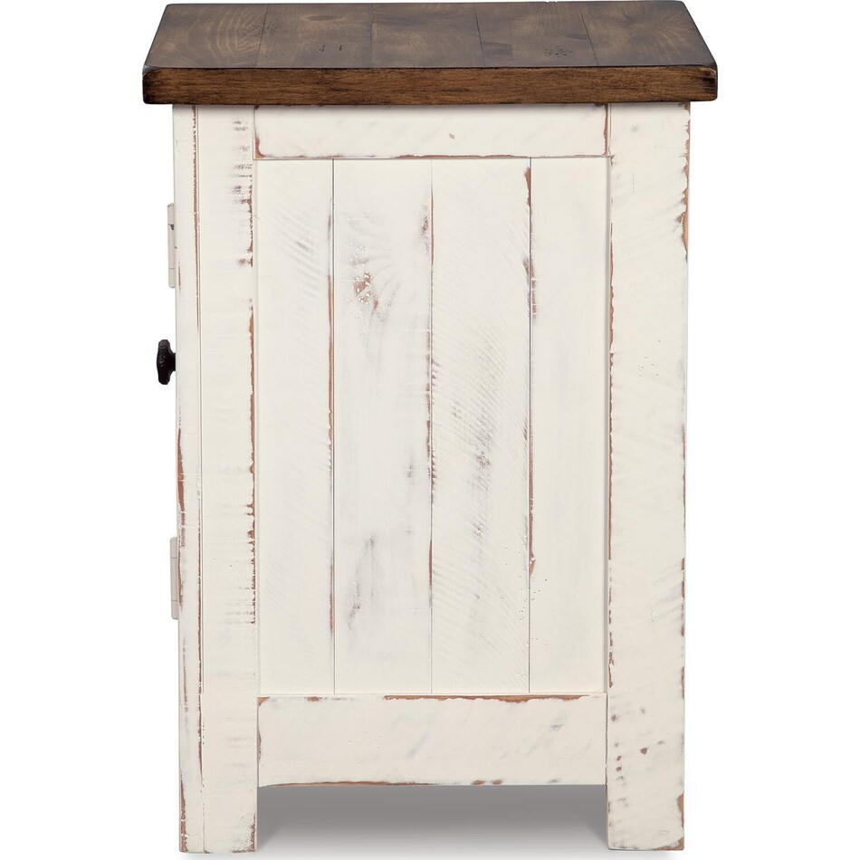 white brown occasional tables   
