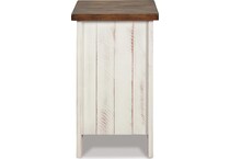 white brown occasional tables   