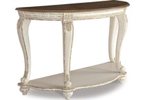 white brown occasional tables   