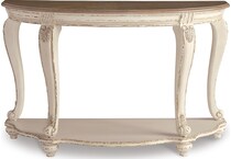 white brown occasional tables   
