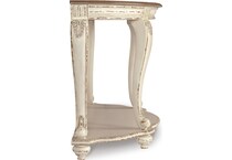 white brown occasional tables   