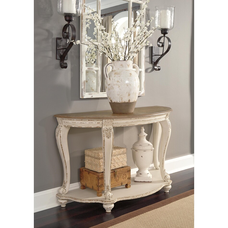 white brown occasional tables   