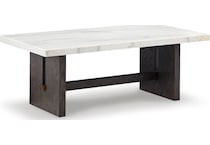 white dark brown occasional tables   