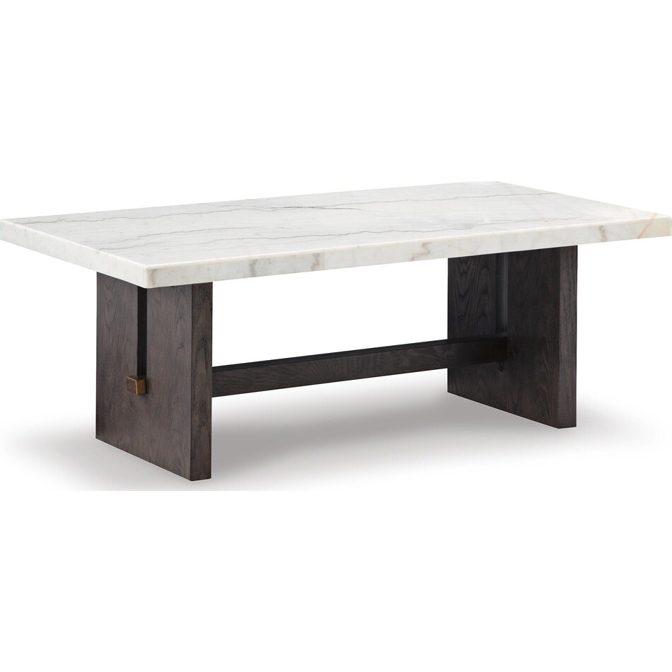 white dark brown occasional tables   