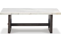 white dark brown occasional tables   