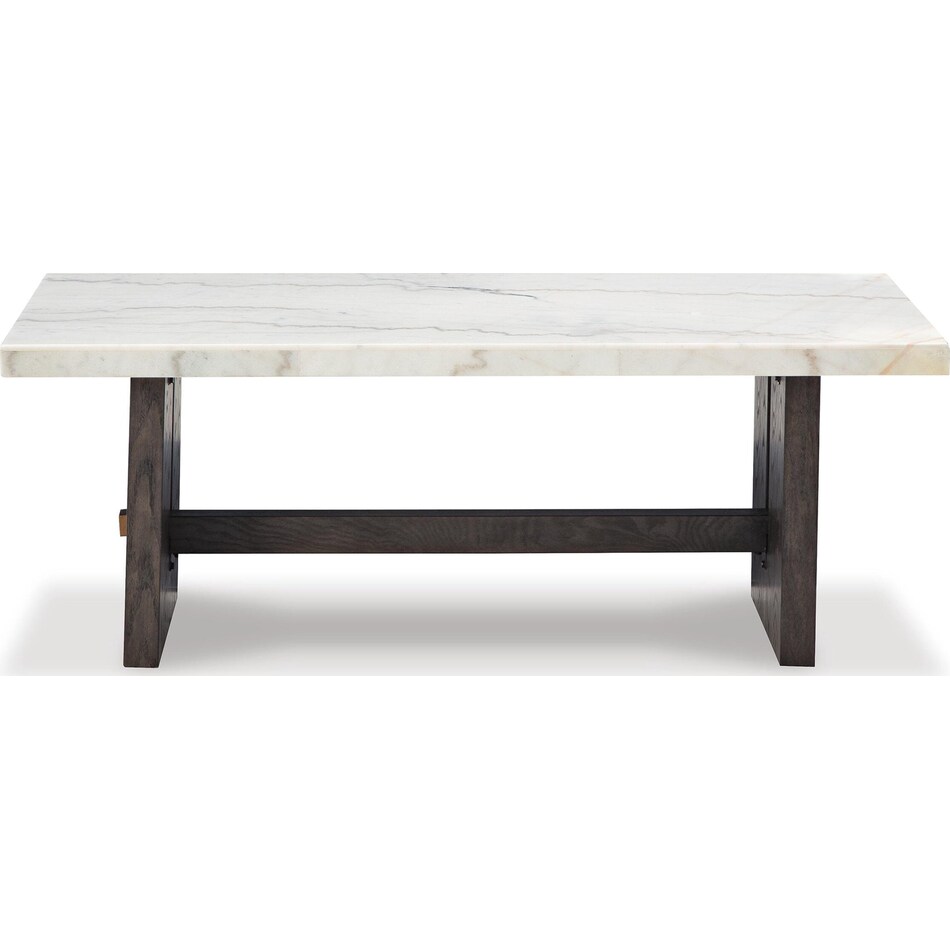 white dark brown occasional tables   