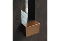white dark brown occasional tables   