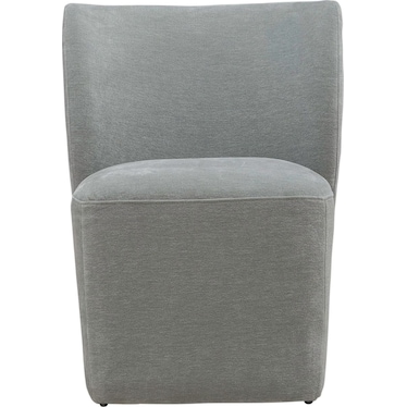 Accent Dining Chair w/ Casters - Sapphire