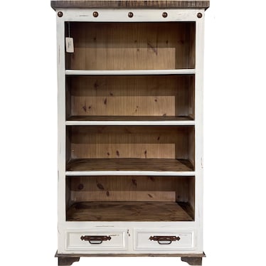 Bookcase White Distressed