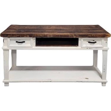 Console - White Distressed