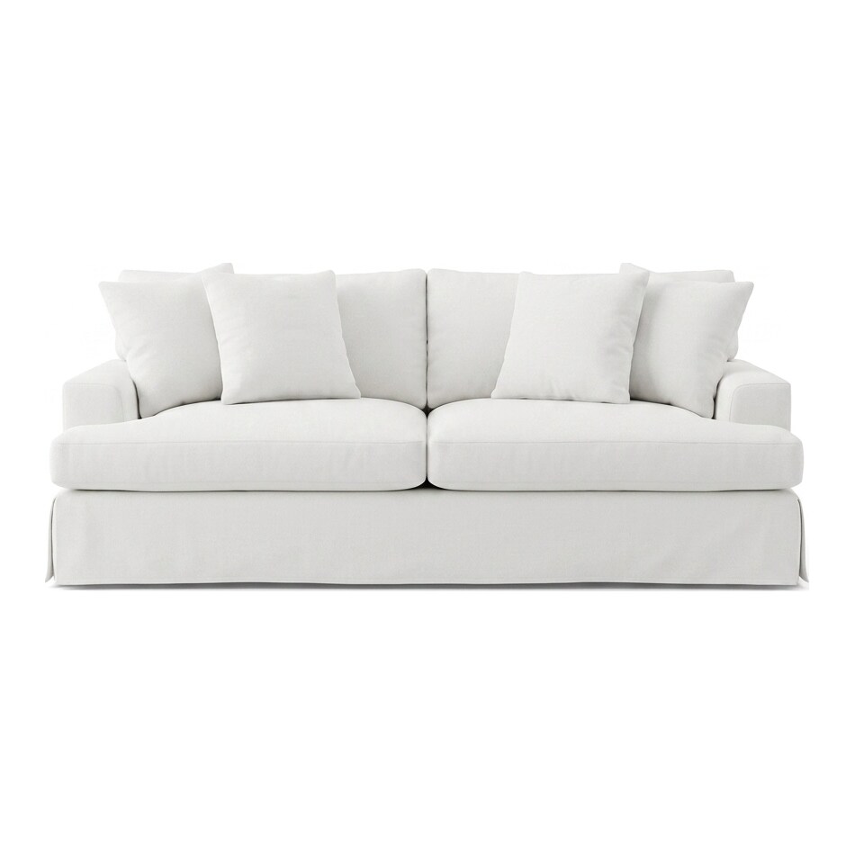 white fabric living room groups   