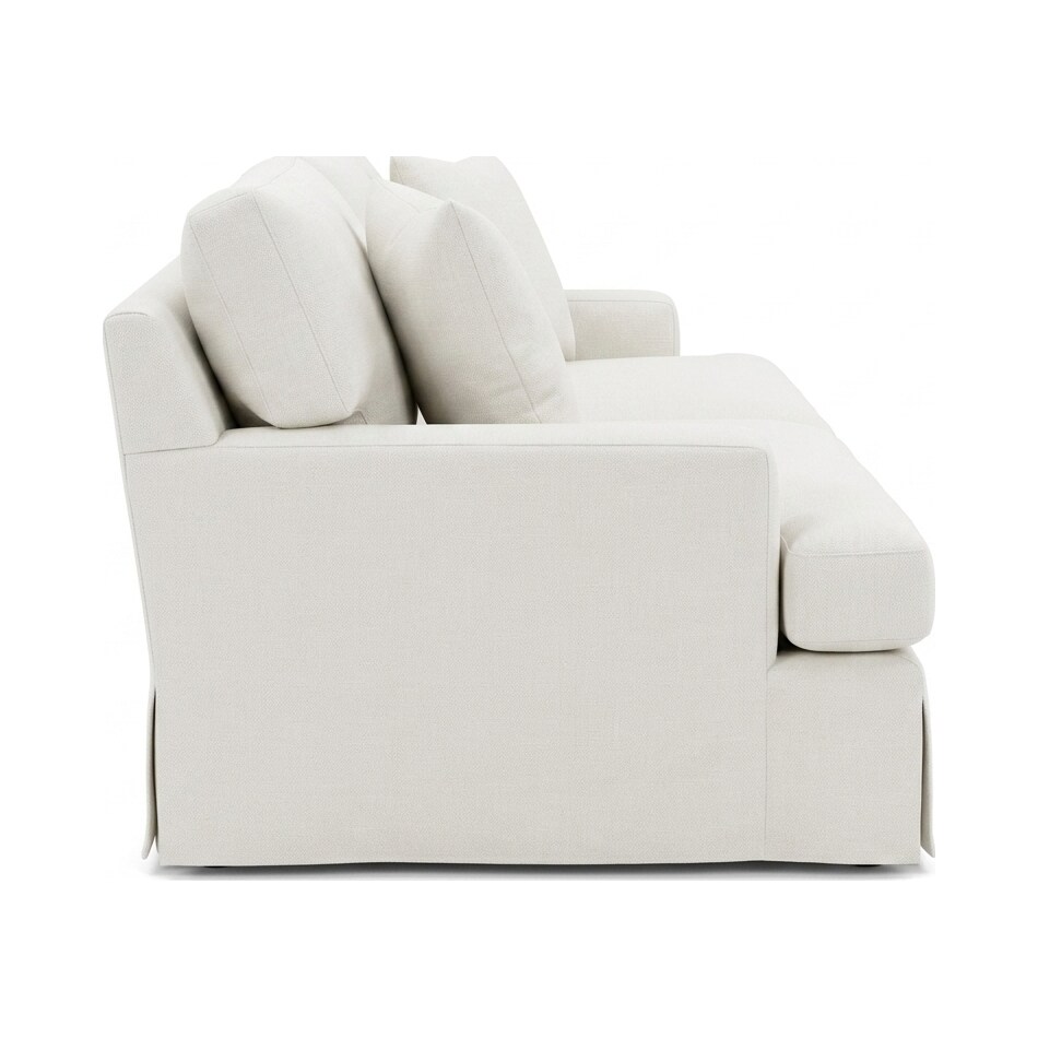 white fabric living room groups   
