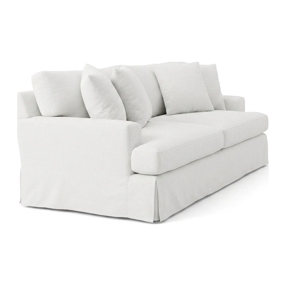white fabric living room groups   