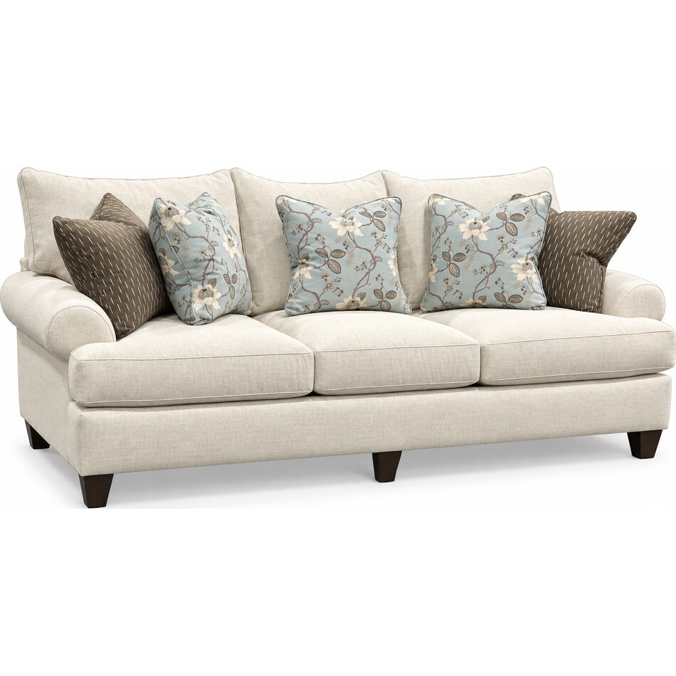 white fabric living room groups   