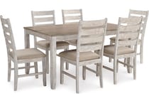 white light brown dinettes   