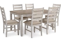 white light brown dinettes   