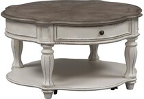 white occasional tables   