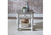 white occasional tables   