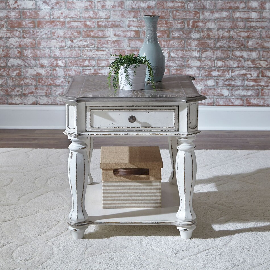 white occasional tables   