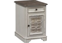 white occasional tables   