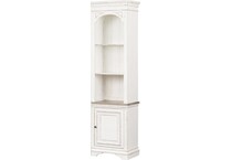 white wall units   