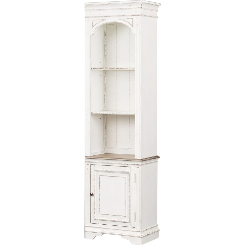 white wall units   