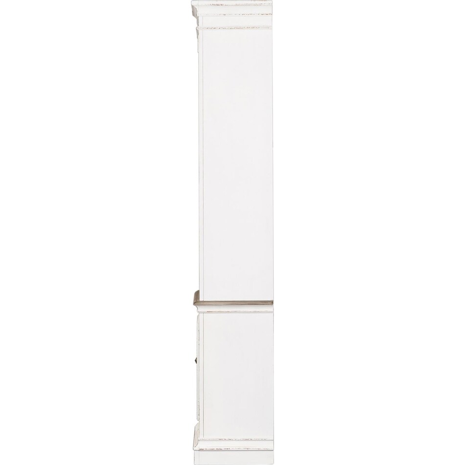 white wall units   