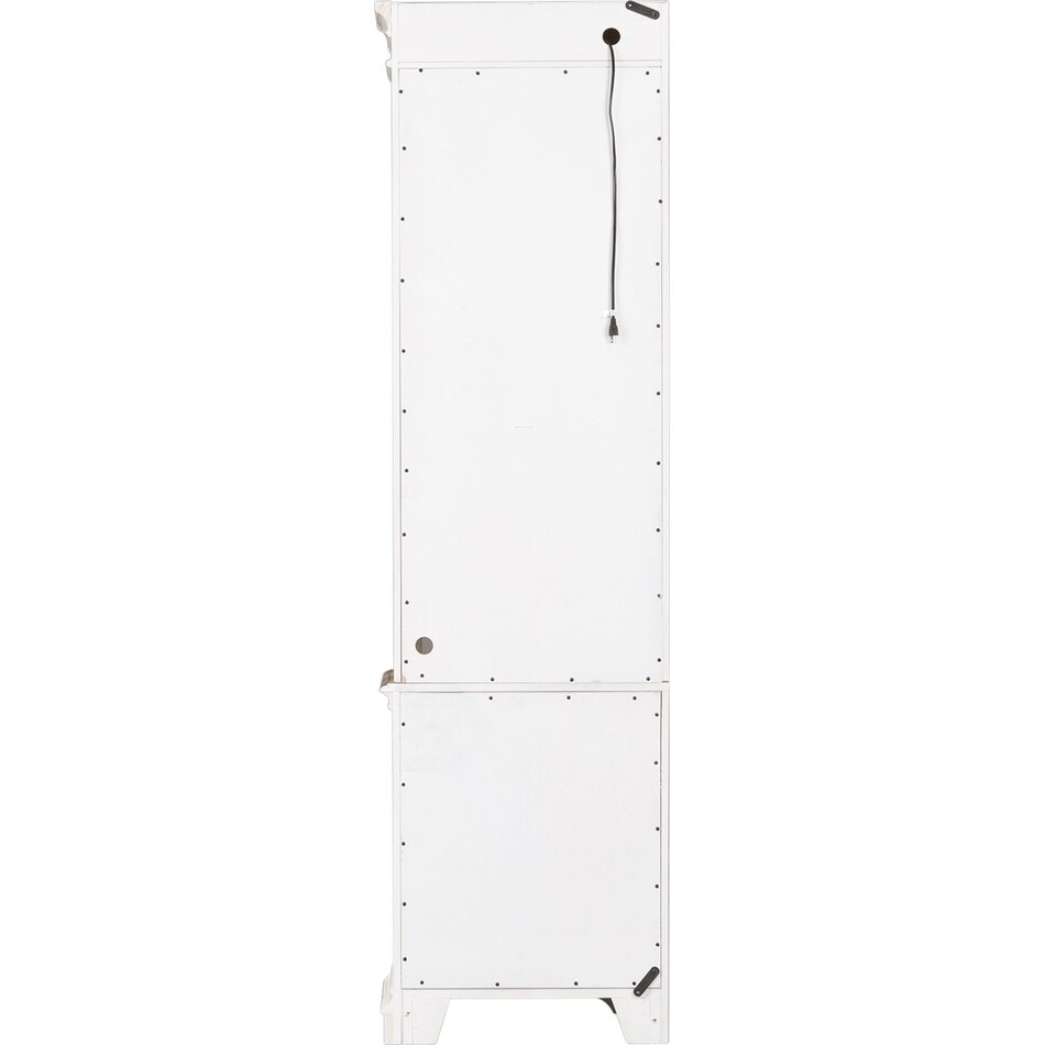 white wall units   